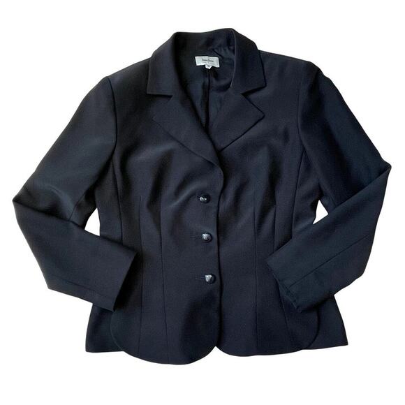 Neiman Marcus Designer Evening Jacket Blazer | Black Tailored, Womens 10, $795 - Picture 1 of 11